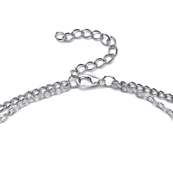 'Beachy' Shell Detail Multilayer Silver Necklace - Picture 7 of 7